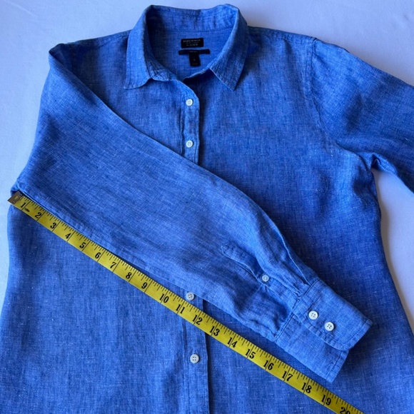 Baird McNutt for J. Crew Irish Linen Perfect Slim Fit button down shirt - Picture 8 of 12